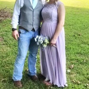 David’s Bridal Bridesmaid dress. Iris. Size 12.